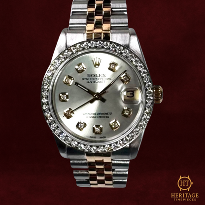 Rolex Datejust 31 ‘Diamond Dial’ – Steel & Gold – Reference 68273