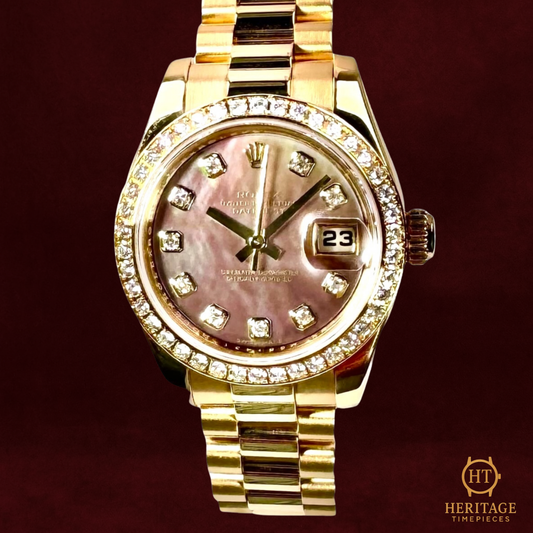 Rolex Lady-Datejust ‘Diamond President – Mother of Pearl Dial’ – Reference 179138 (2010)