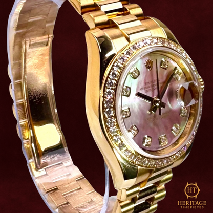 Rolex Lady-Datejust ‘Diamond President – Mother of Pearl Dial’ – Reference 179138 (2010)
