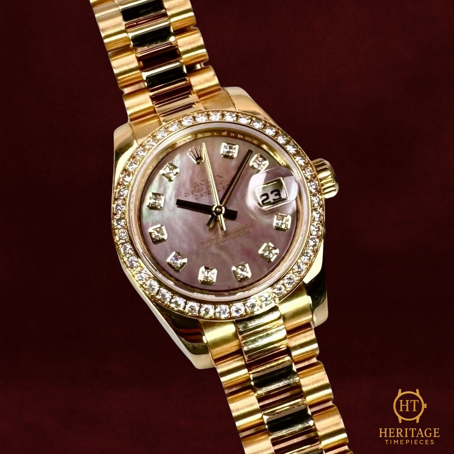 Rolex Lady-Datejust ‘Diamond President – Mother of Pearl Dial’ – Reference 179138 (2010)