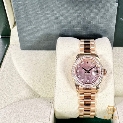 Rolex Lady-Datejust ‘Diamond President – Mother of Pearl Dial’ – Reference 179138 (2010)