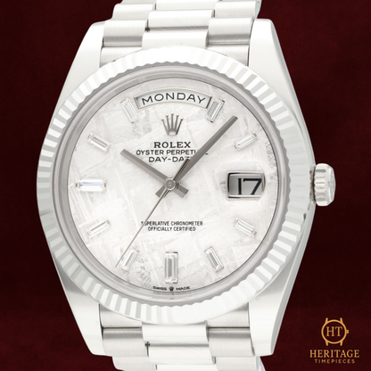 Rolex Day-Date 40 'Platinum Meteorite Dial' – Reference 228236 (2025) TA