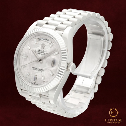 Rolex Day-Date 40 'Platinum Meteorite Dial' – Reference 228236 (2025) TA