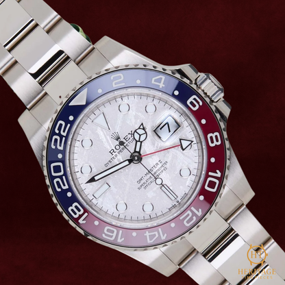 Rolex GMT-Master II 'Meteorite Dial – White Gold Pepsi' – Reference 126719BLRO (2023)