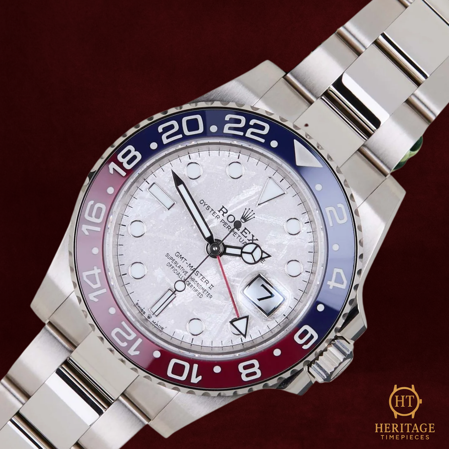 Rolex GMT-Master II 'Meteorite Dial – White Gold Pepsi' – Reference 126719BLRO (2023)