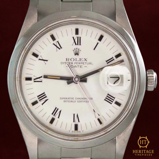 Rolex Date ‘Stainless Steel – White Dial’ – Reference 15000 (1982)