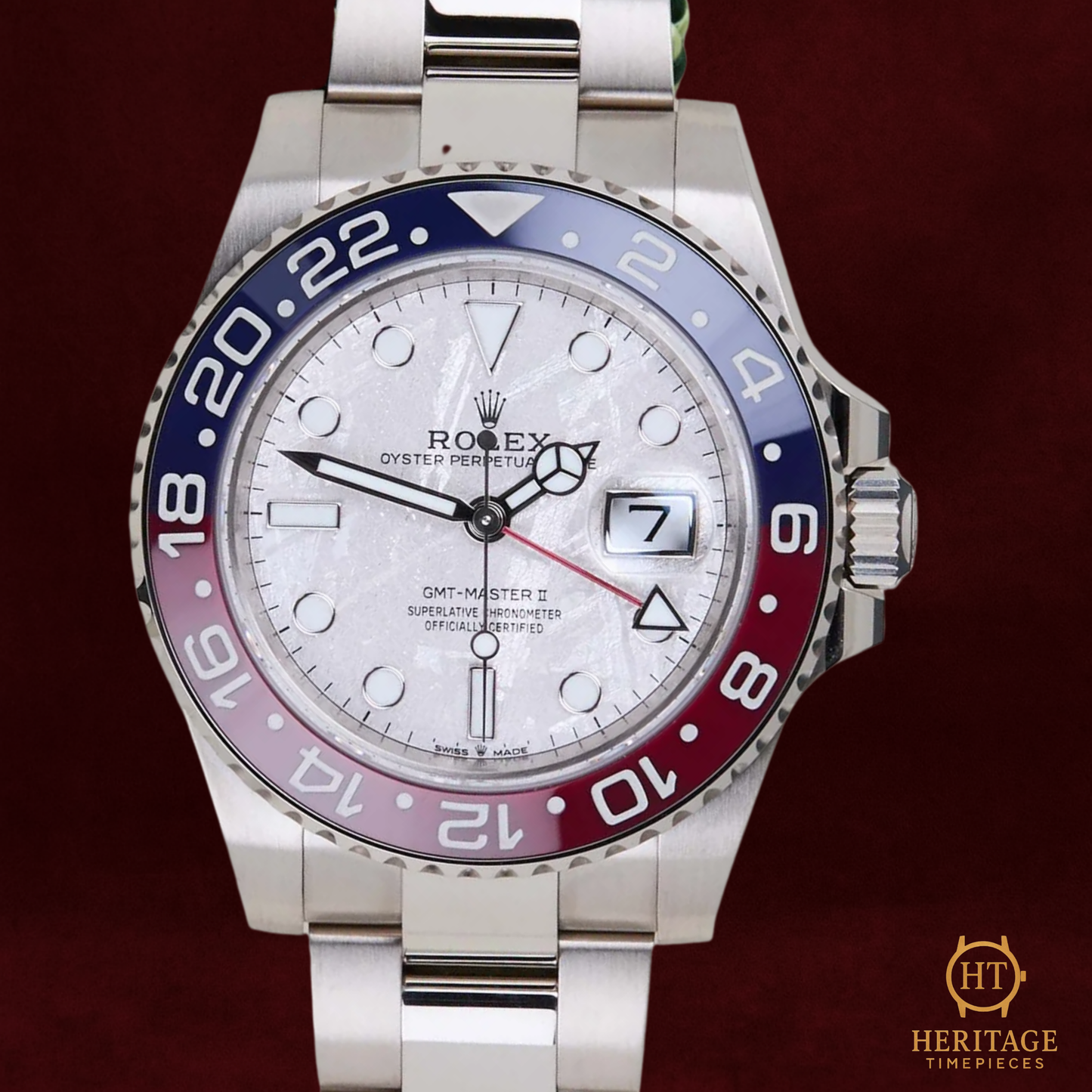 Rolex GMT-Master II 'Meteorite Dial – White Gold Pepsi' – Reference 126719BLRO (2023)