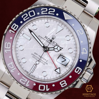 Rolex GMT-Master II 'Meteorite Dial – White Gold Pepsi' – Reference 126719BLRO (2023)