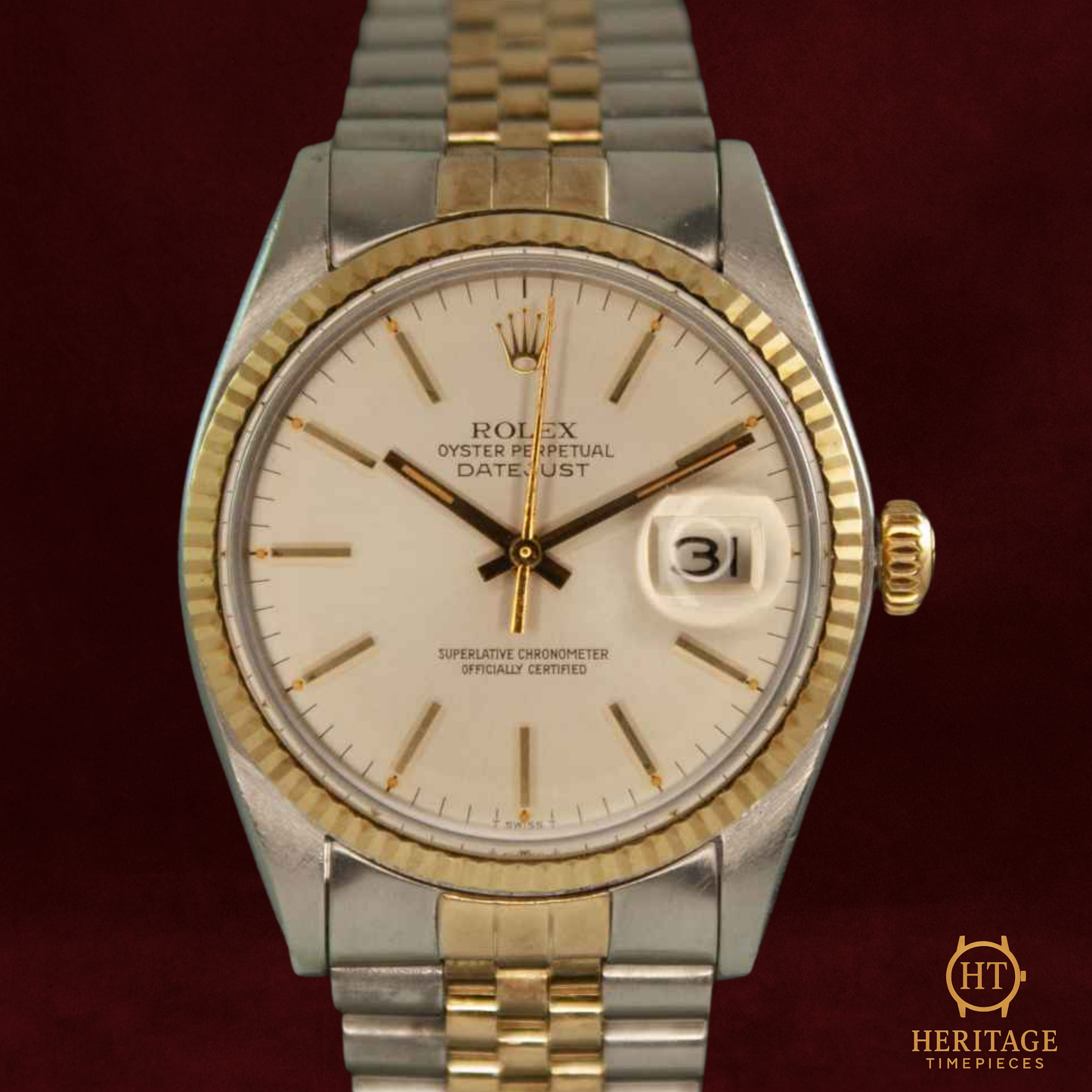 Rolex Datejust 36 ‘Steel & Yellow Gold – Silver Dial’ – Reference 16013 (1978)