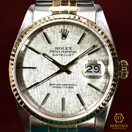 Rolex Datejust 'Silver Linen Dial' - Reference 16233 (c.1987)