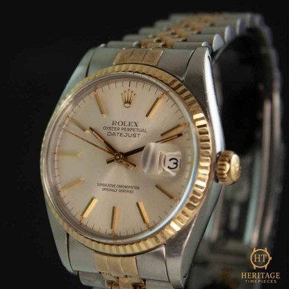 Rolex Datejust 36 ‘Steel & Yellow Gold – Silver Dial’ – Reference 16013 (1978)
