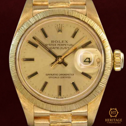 Rolex Datejust Lady 18K ‘Champagne Dial – Yellow Gold’ – Reference 6927 (1980)