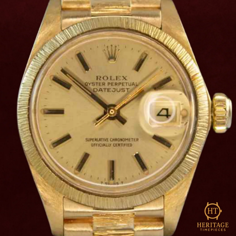 Rolex Datejust Lady 18K ‘Champagne Dial – Yellow Gold’ – Reference 6927 (1980) RE