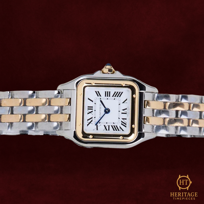 Cartier Panthére De Cartier Small 'Steel/Yellow Gold - Silver Roman Dial' - Reference W2PN0018 / 4023 (2025)