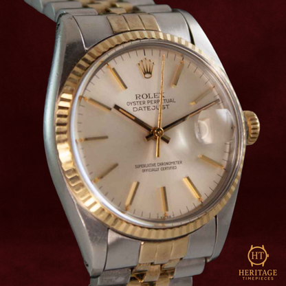 Rolex Datejust 36 ‘Steel & Yellow Gold – Silver Dial’ – Reference 16013 (1978)