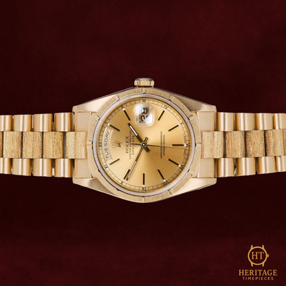 Rolex Day-Date 36 ‘Champagne Dial – Bark Finish’ – Reference 18248 (1991)