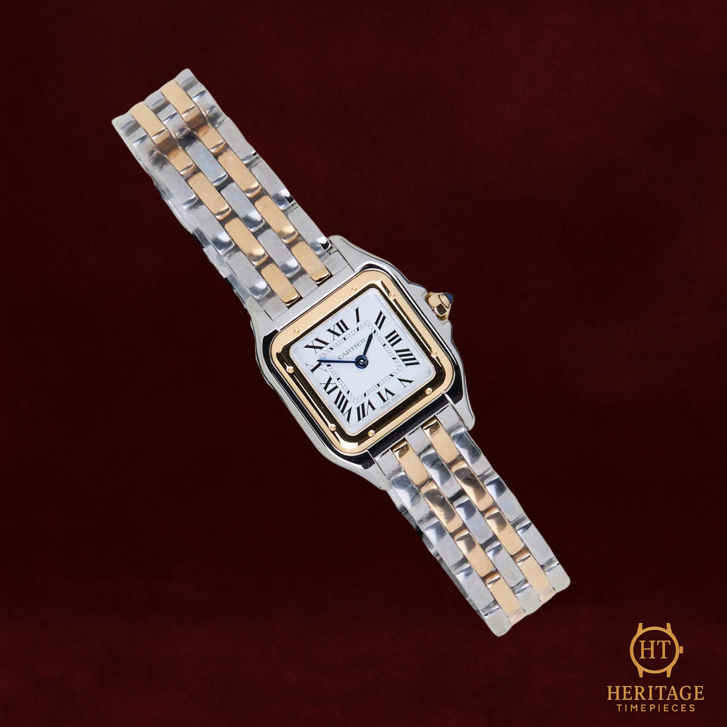 Cartier Panthére De Cartier Small 'Steel/Yellow Gold - Silver Roman Dial' - Reference W2PN0018 / 4023 (2025)