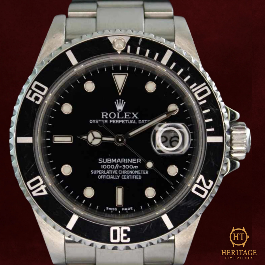 Rolex Submariner Date ‘Black Dial – Stainless Steel’ – Reference 16610 (2002) RE