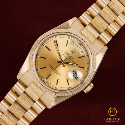 Rolex Day-Date 36 ‘Champagne Dial – Bark Finish’ – Reference 18248 (1991)