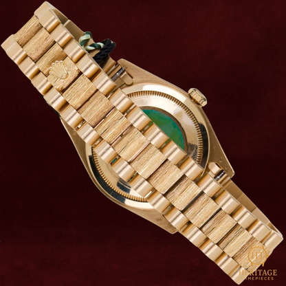 Rolex Day-Date 36 ‘Champagne Dial – Bark Finish’ – Reference 18248 (1991)