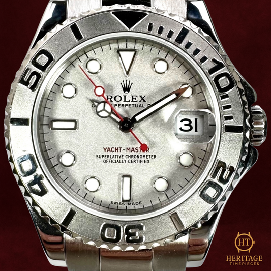 Rolex Yacht-Master 35, Platinum & Steel – Reference 168622