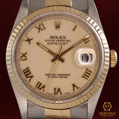 Rolex Datejust 36 ‘Steel & Yellow Gold – Custom Dial’ – Reference 16233 (1990)