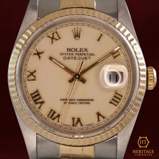 Rolex Datejust 36 ‘Steel & Yellow Gold – Custom Dial’ – Reference 16233 (1990)