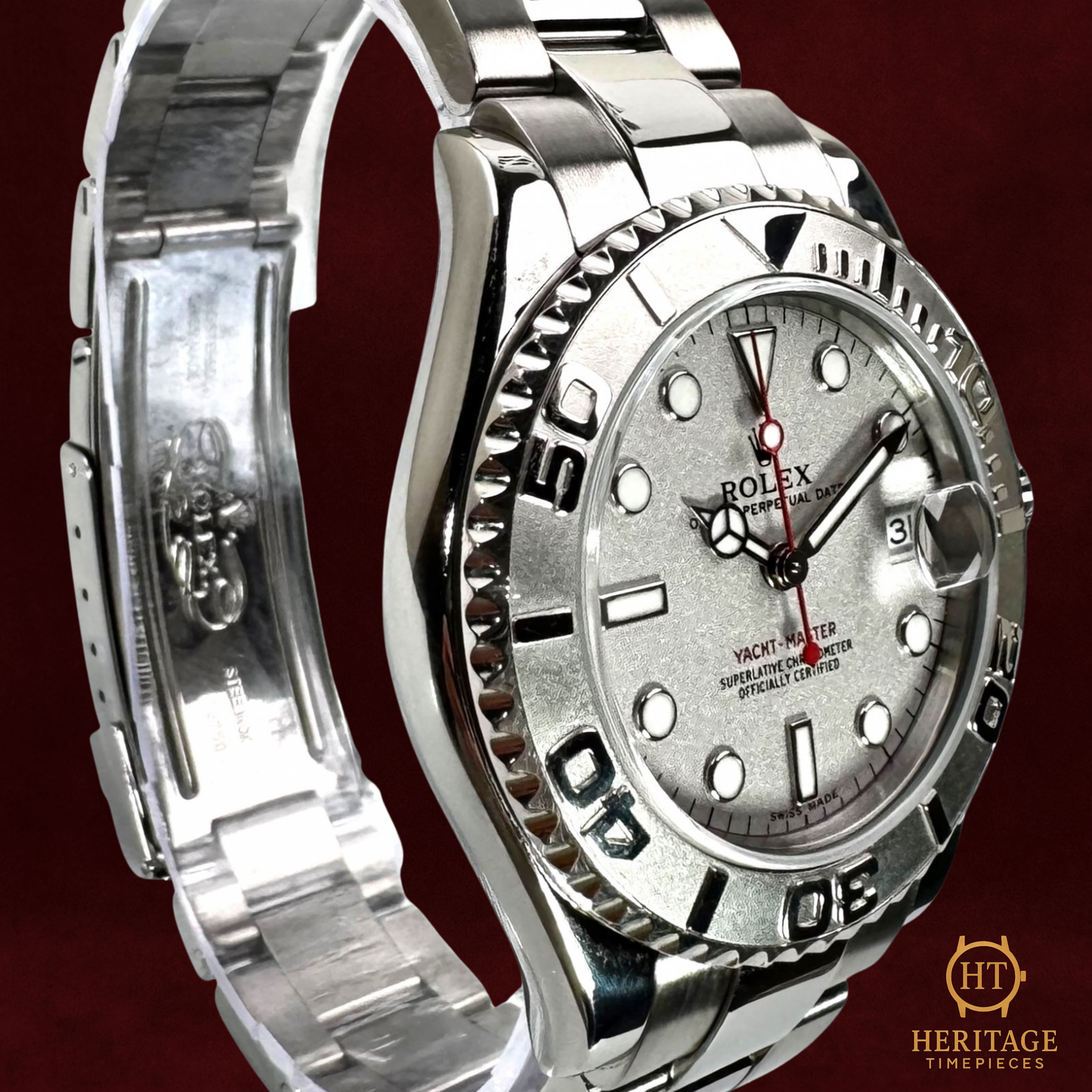 Rolex Yacht-Master 35, Platinum & Steel – Reference 168622