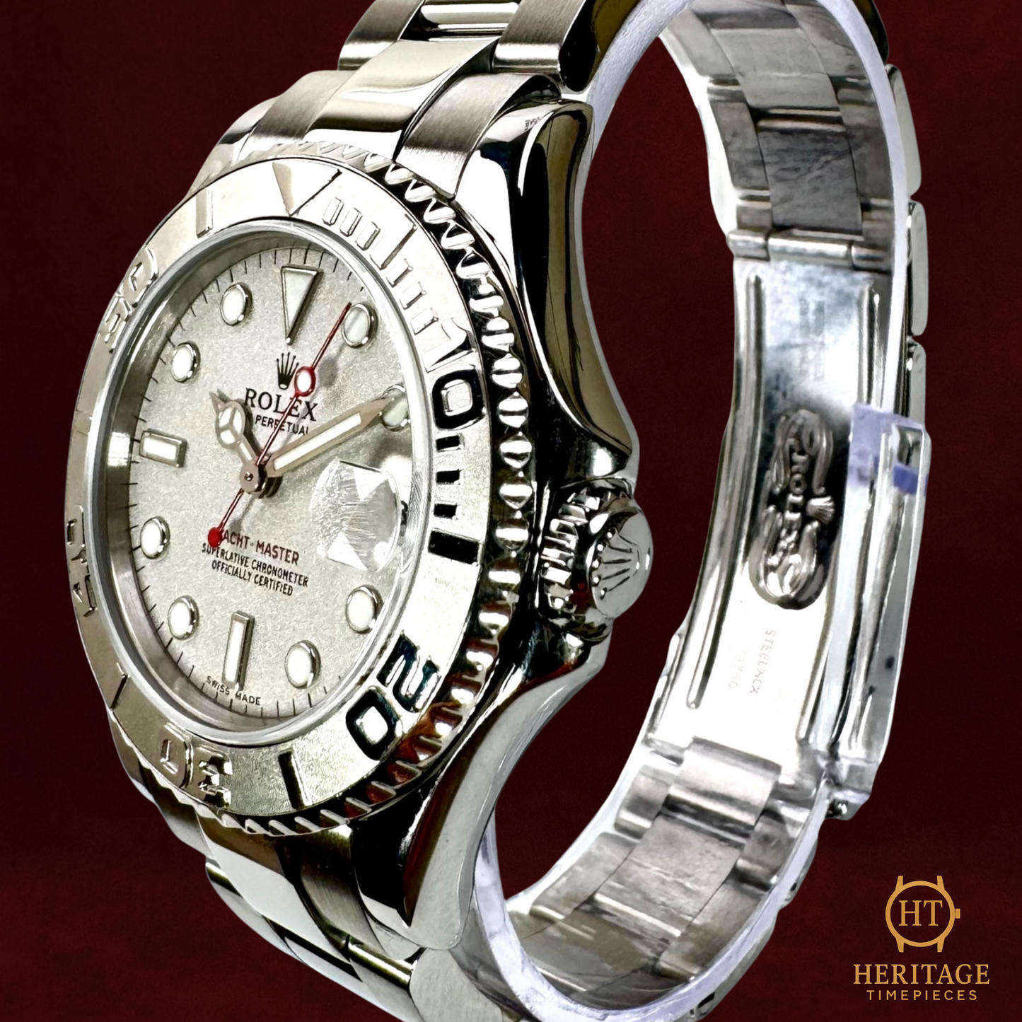 Rolex Yacht-Master 35, Platinum & Steel – Reference 168622