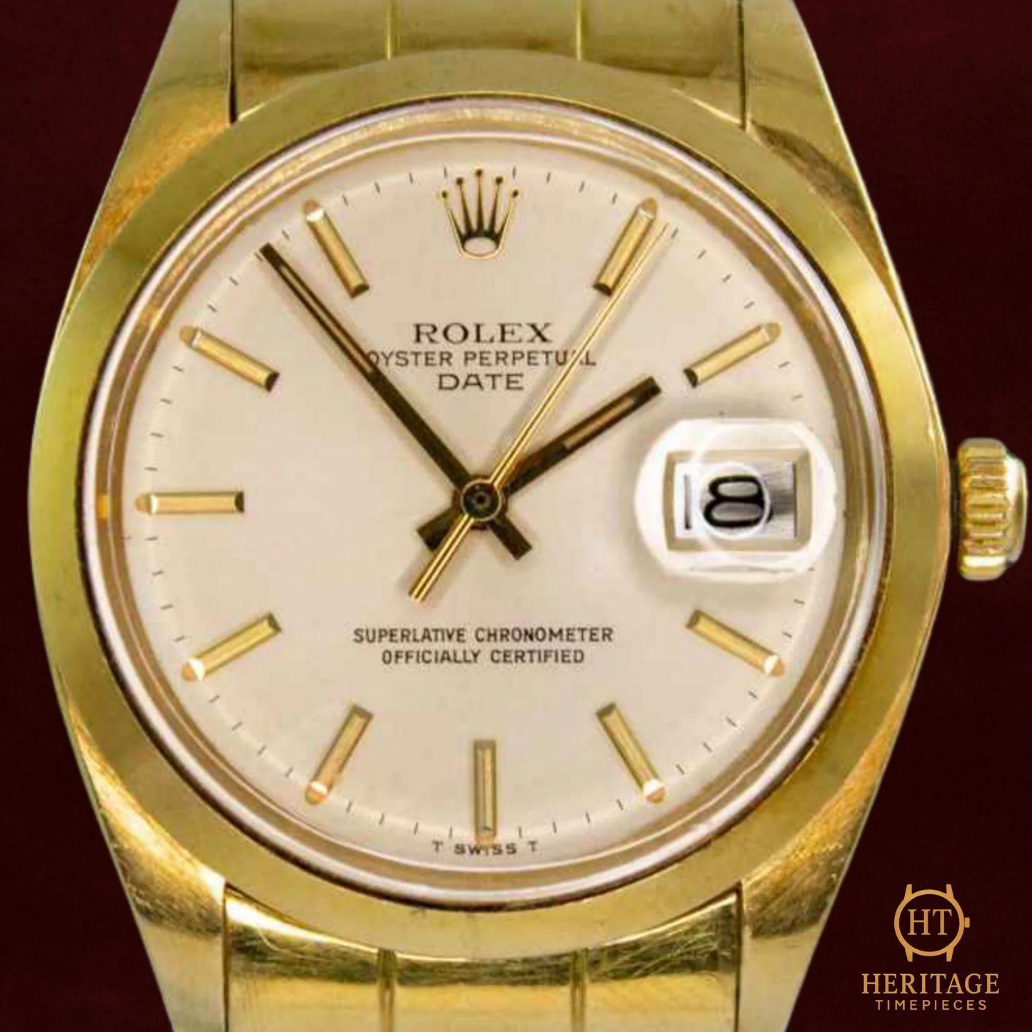 Rolex Oyster Perpetual Date ‘Champagne Dial – Yellow Gold’ – Reference 1500 (1977)