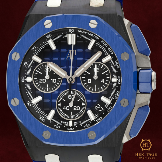 Audemars Piguet Royal Oak Offshore ‘Blue Dial – Black Ceramic’ – Reference 26420CE.OO.A043VE.01