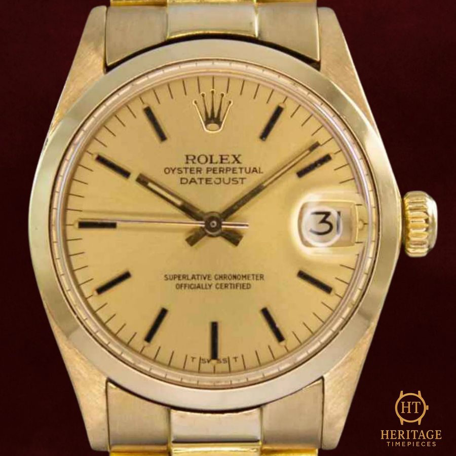 Rolex Datejust 31 ‘Gold Dial – Yellow Gold’ – Reference 6824 (1973) RE