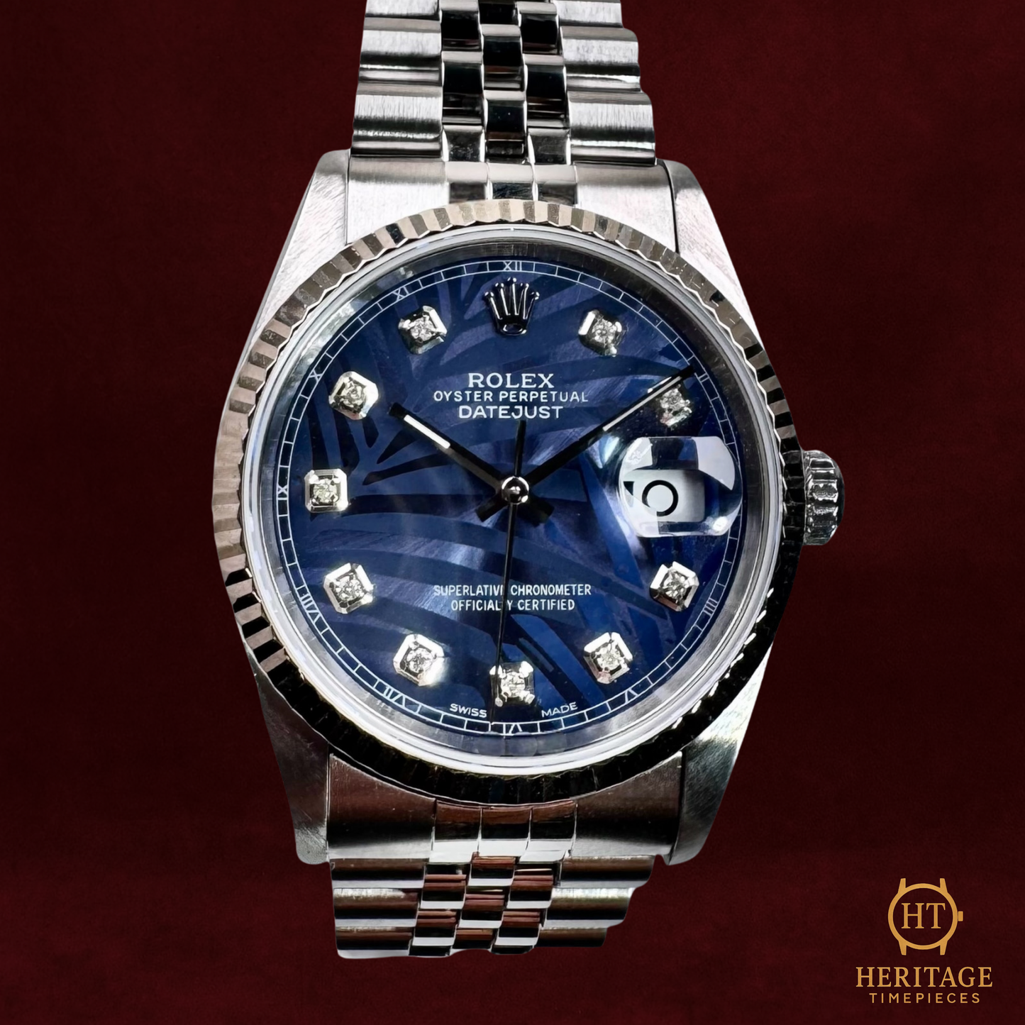 Rolex Datejust 36 ‘Blue Motif Diamond Dial’ – Reference 16234