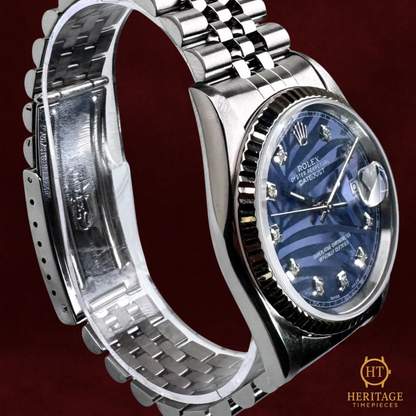 Rolex Datejust 36 ‘Blue Motif Diamond Dial’ – Reference 16234