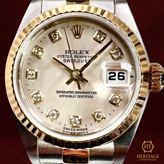 Rolex Lady-Datejust ‘Silver Diamond Pyramid Dial’ – Reference 79173 (2001)