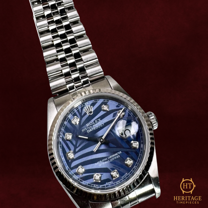 Rolex Datejust 36 ‘Blue Motif Diamond Dial’ – Reference 16234