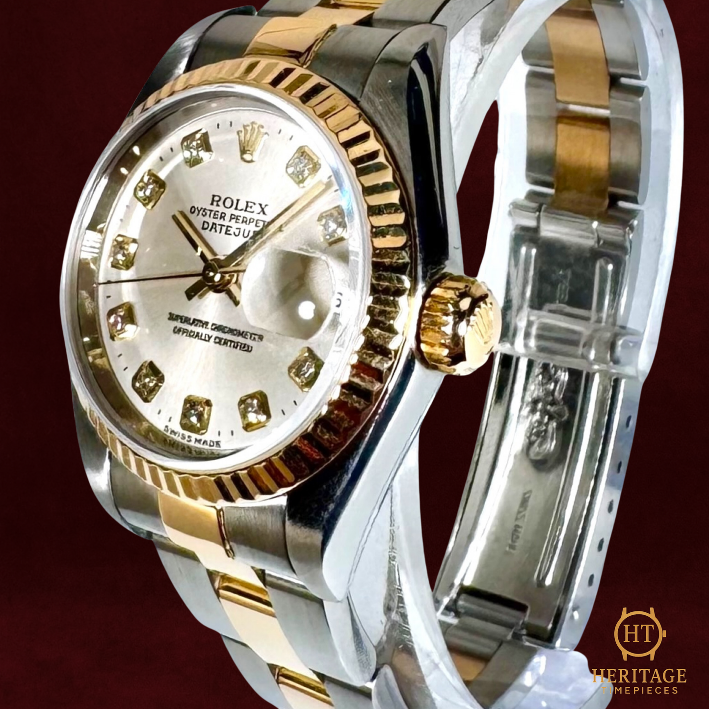 Rolex Lady-Datejust ‘Silver Diamond Pyramid Dial’ – Reference 79173 (2001)