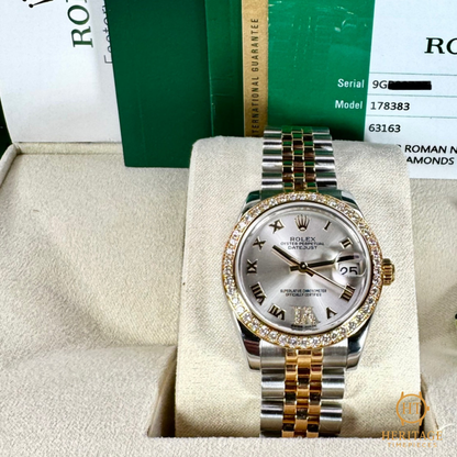 Rolex Datejust 31 ’Two-Tone Diamond Bezel Mother-of-Pearl’ – Reference 178383 (2017)