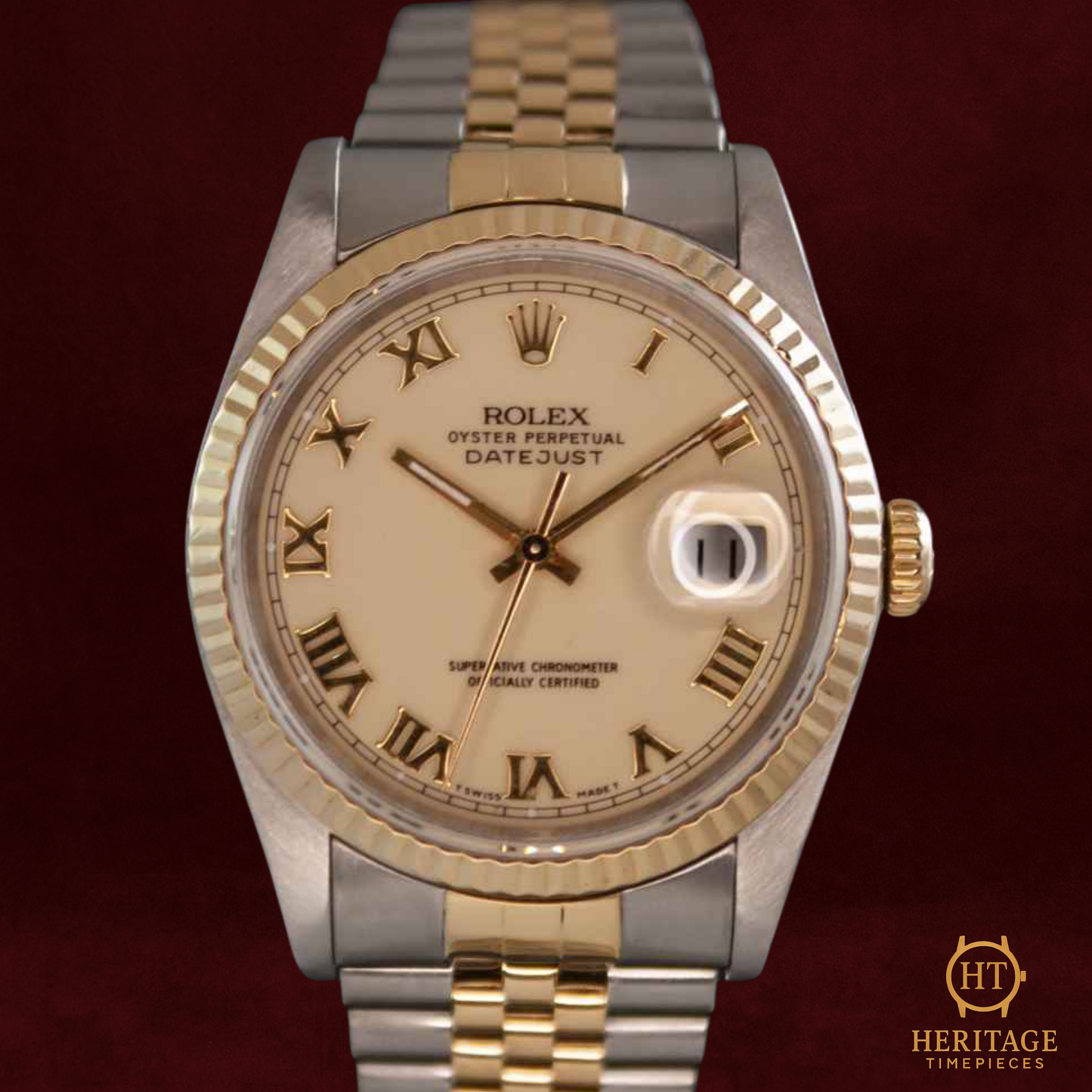 Rolex Datejust 36 ‘Steel & Yellow Gold – Custom Dial’ – Reference 16233 (1990)