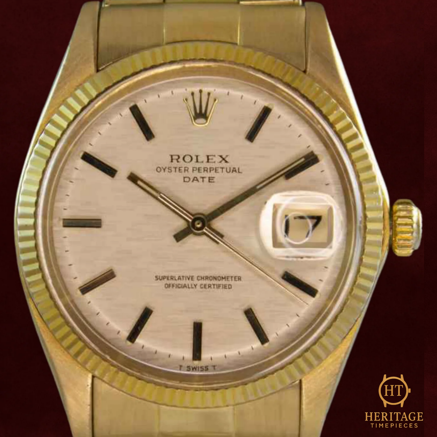 Rolex Date ’Shantung Textured Gold Dial’ – Reference 1503 (1973) RE