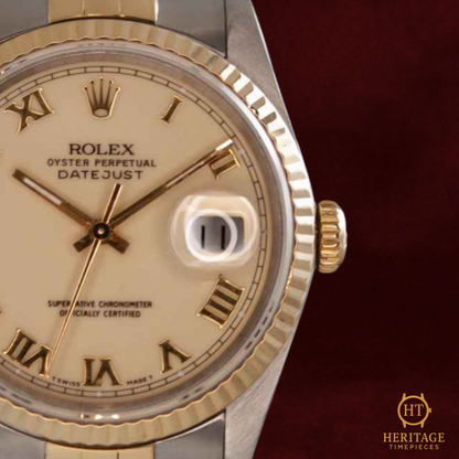 Rolex Datejust 36 ‘Steel & Yellow Gold – Custom Dial’ – Reference 16233 (1990)