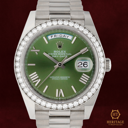 Rolex Day-Date 40 'Olive Dial' – Reference 228349RBR (2022) TA