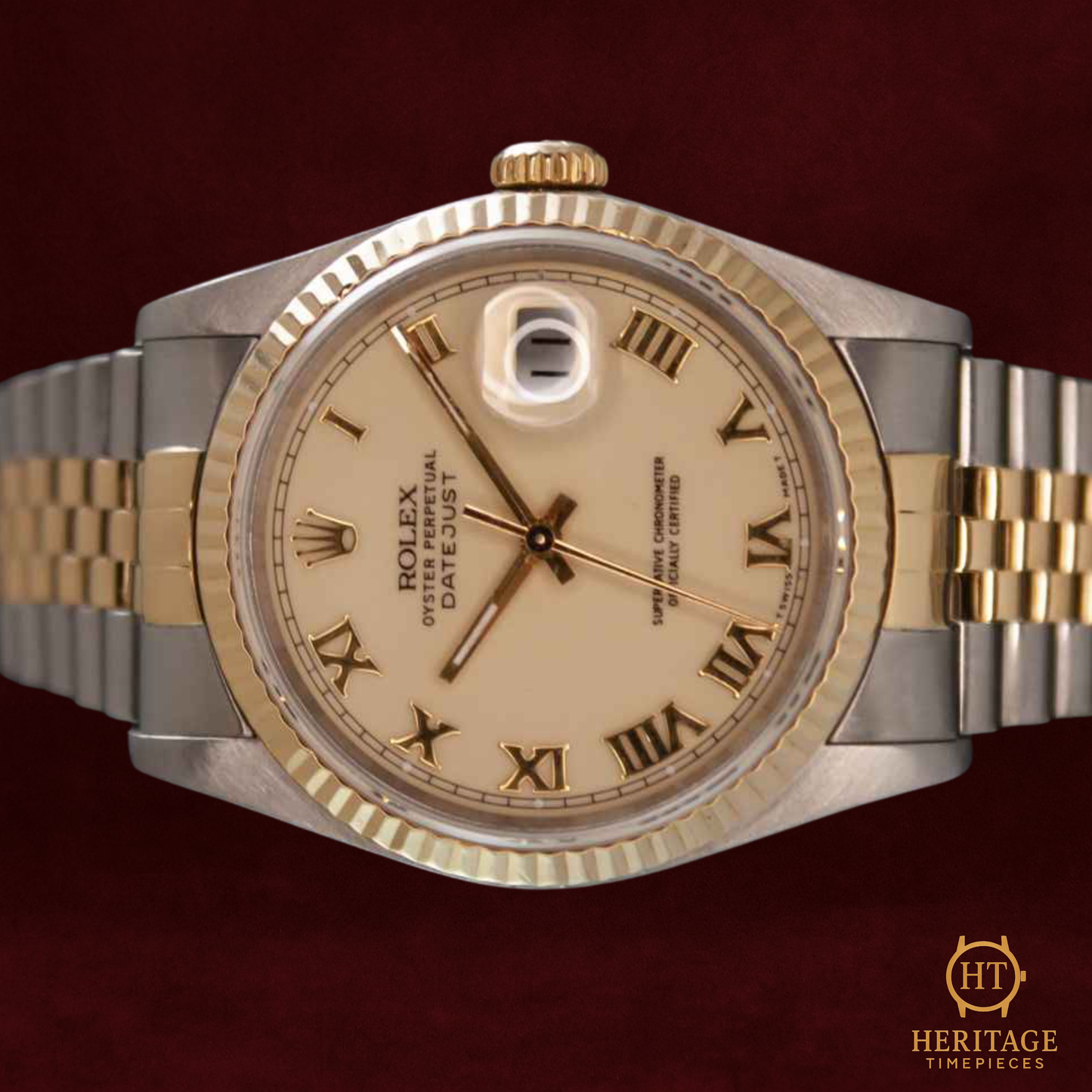 Rolex Datejust 36 ‘Steel & Yellow Gold – Custom Dial’ – Reference 16233 (1990)