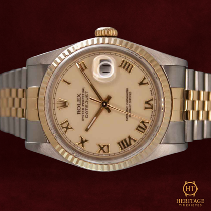 Rolex Datejust 36 ‘Steel & Yellow Gold – Custom Dial’ – Reference 16233 (1990)