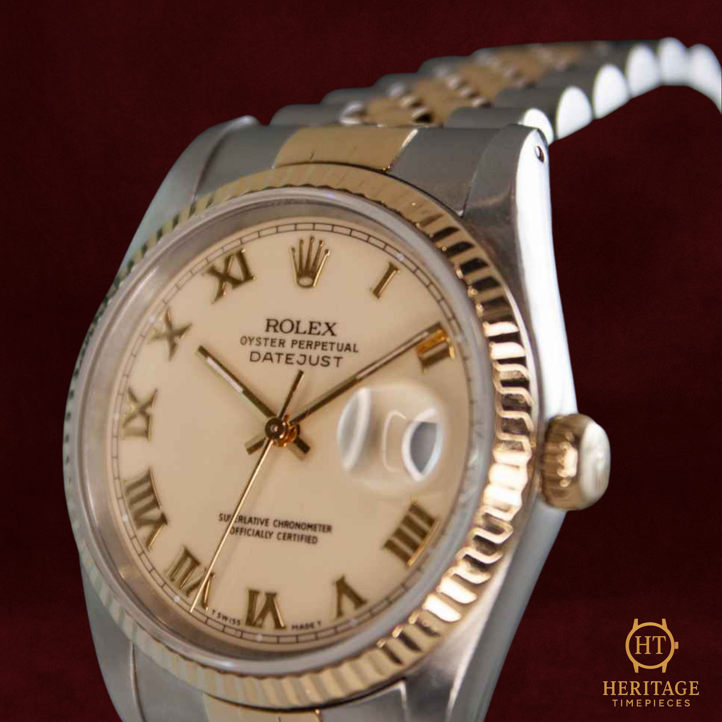 Rolex Datejust 36 ‘Steel & Yellow Gold – Custom Dial’ – Reference 16233 (1990)
