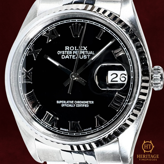 Rolex Datejust 36 ‘Black Roman Dial’ – Reference 16014