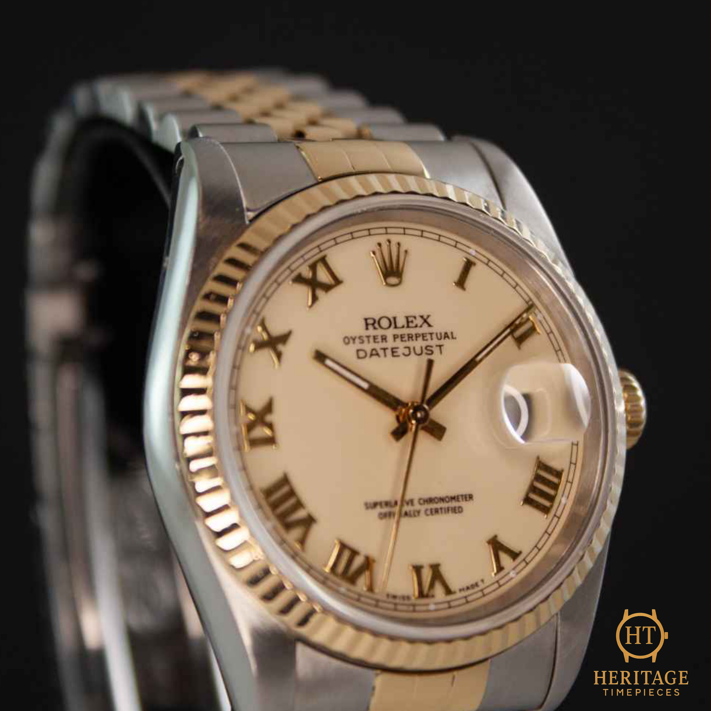 Rolex Datejust 36 ‘Steel & Yellow Gold – Custom Dial’ – Reference 16233 (1990)