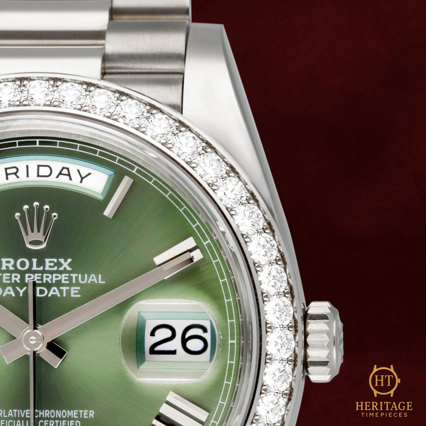 Rolex Day-Date 40 'Olive Dial' – Reference 228349RBR (2022) TA