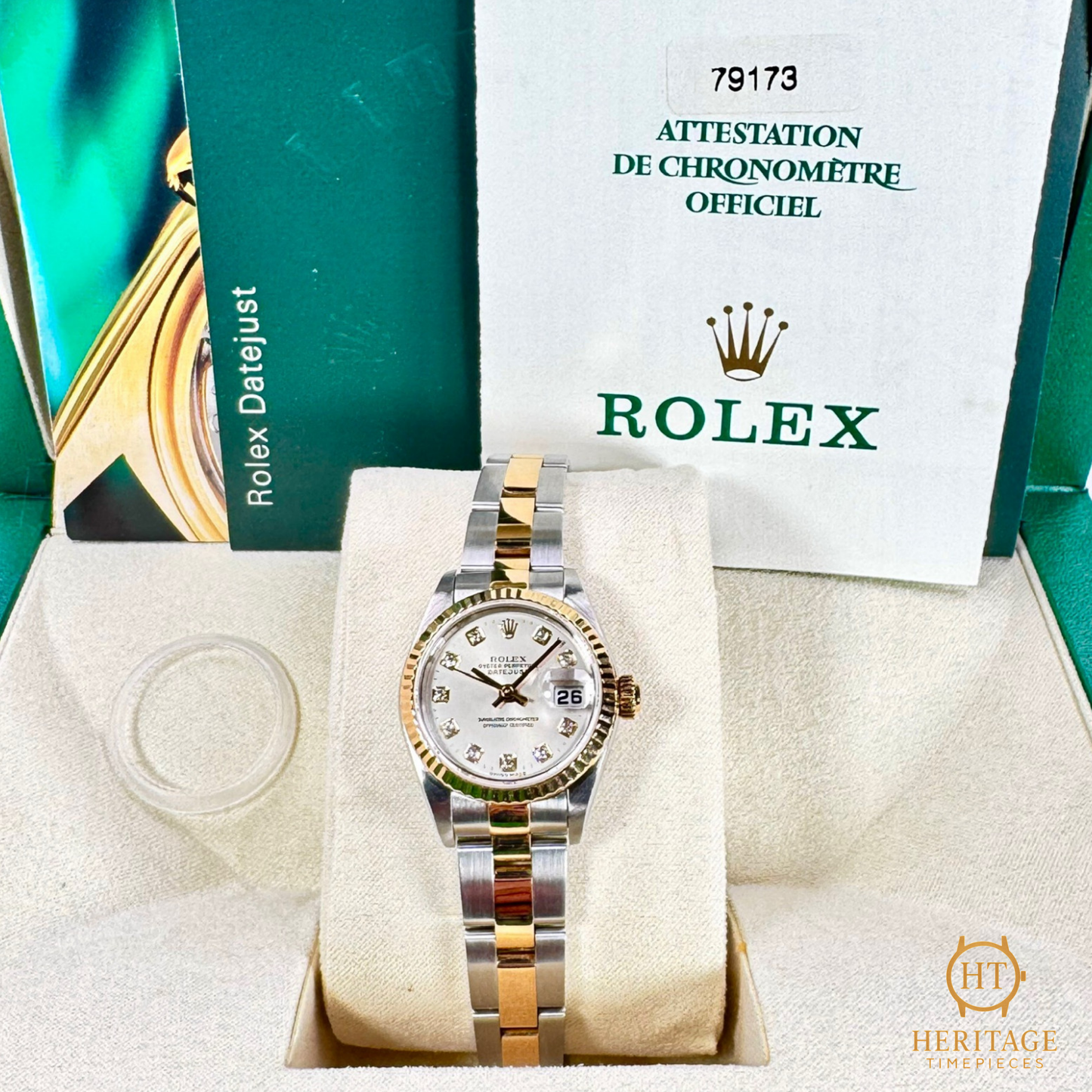 Rolex Lady-Datejust ‘Silver Diamond Pyramid Dial’ – Reference 79173 (2001)