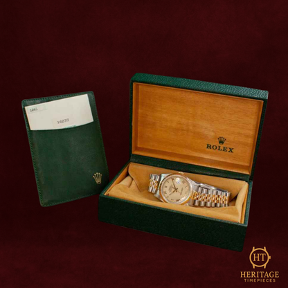 Rolex Datejust 36 ‘Steel & Yellow Gold – Custom Dial’ – Reference 16233 (1990)